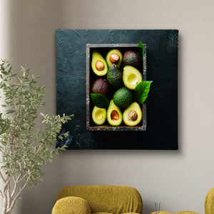 Canvas Wall Art - Green Fresh Avocado in Box