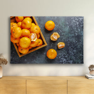 Canvas Wall Art - Fresh Orange Mandarins