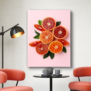Canvas Wall Art - Fresh Orange Fruits