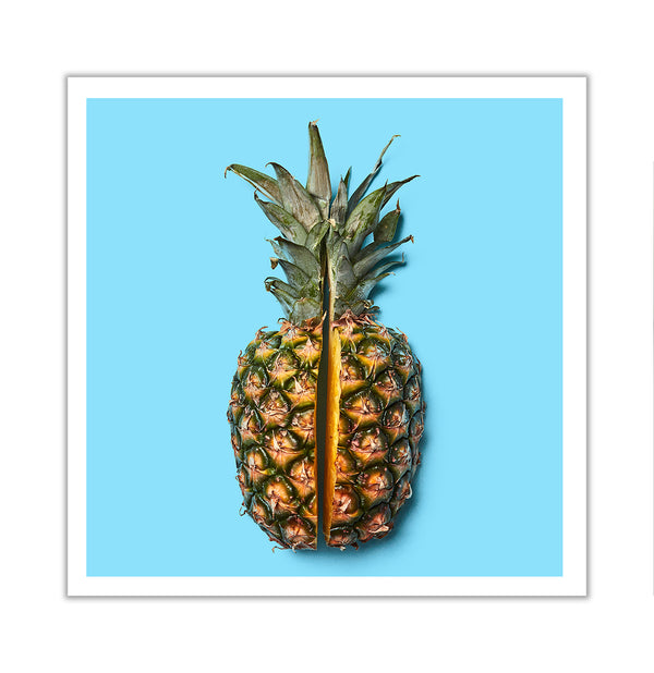 Canvas Wall Art, Pineapple Tropical Fruit, Wall Poster