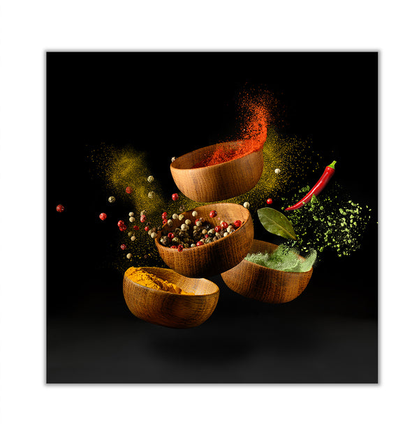Canvas Wall Art, Explosion of Spices, Wall Poster