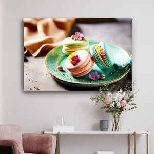 Canvas Wall Art - Colorful Macarons 