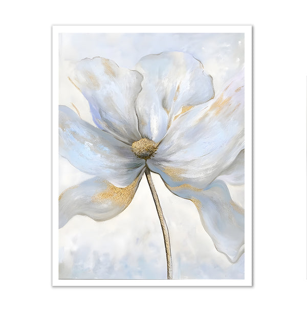Canvas Wall Art, Painted Large Flower Wall Poster