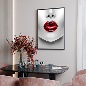 Fashion Wall Art - Bright Red Lips