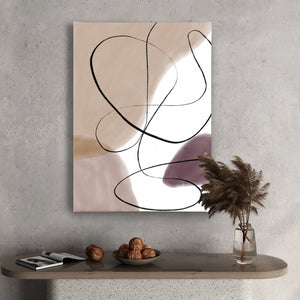 Wall Art - Abstract One Line Art