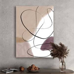 Canvas Wall Art - Abstract One Line Art