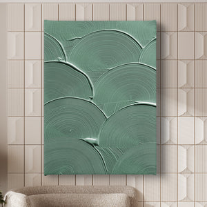Canvas Wall Art - Green Textured Paint