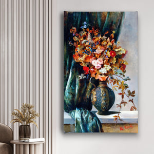 Canvas Wall Poster -  Autumn Flower Bouquet