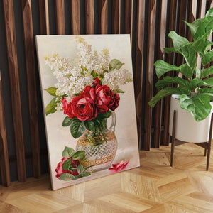 Wall Poster - Spring White Flower Bouquet