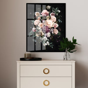 Wall Poster - Soft Pink Peony Flower Bouquet