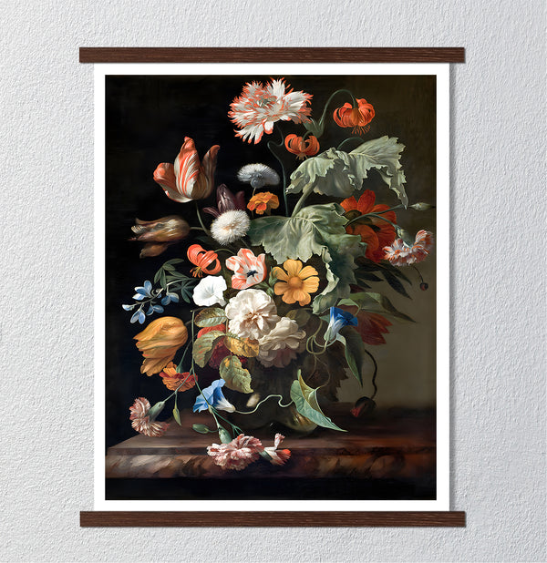 Canvas Wall Art, A Bouquet of Spring Flowers , Wall Poster