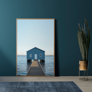 Wall Poster - Blue Boat House 