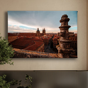 Сanvas Wall Poster - Salamanca Cathedral and Old Town View 