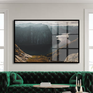 Wall Poster - Natural Landscape of River and Mountains 