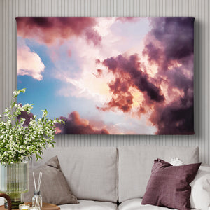 Canvas Wall Poster -  Colorful Clouds 