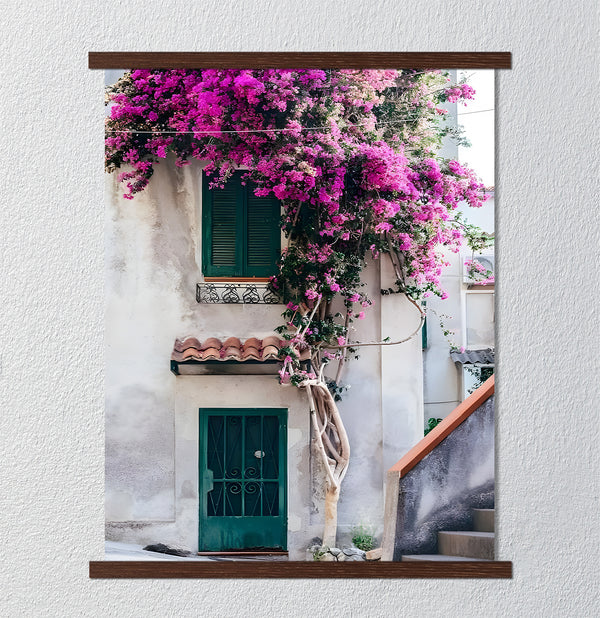Canvas Wall Poster, Pink Flowers, Wall Art