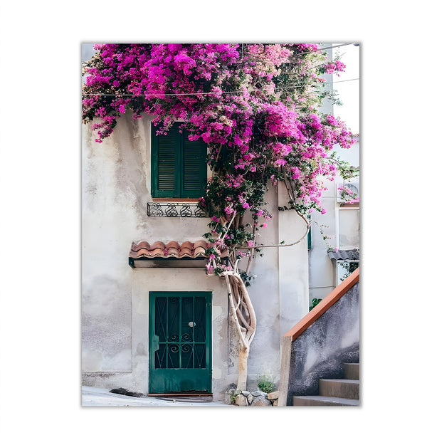 Canvas Wall Poster, Pink Flowers, Wall Art