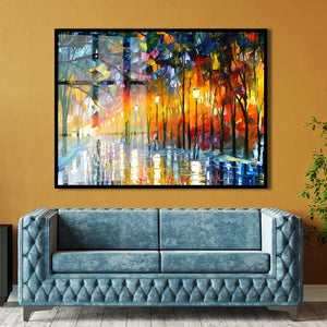 Wall Poster - Colorful Oil Painted Street 