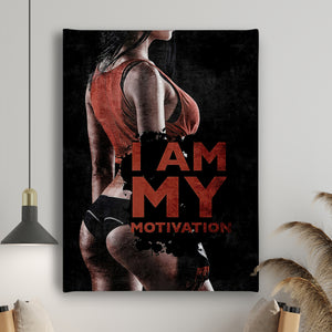 Canvas Wall Art -  I am My Motivation  Poster