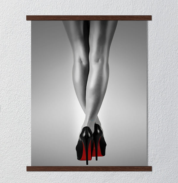 Canvas Wall Art, Woman Legs, Nude Wall Poster