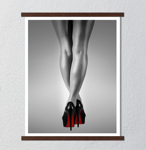 Canvas Wall Art, Woman Legs, Nude Wall Poster