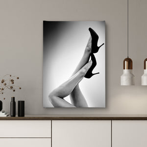 Wall Art -  Black & White Woman Legs  Poster