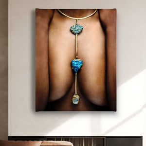 Canvas Wall Art -  Blue Gems  Poster