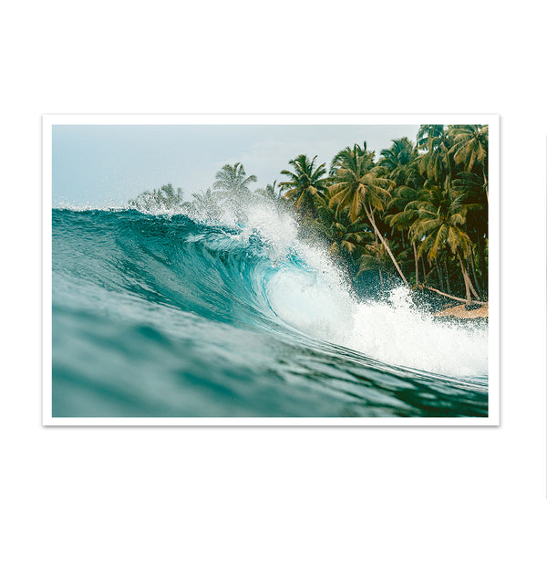 Canvas Wall Art, Tropical Wave, Wall Poster