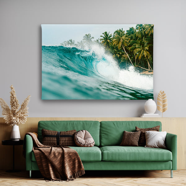 Canvas Wall Art, Tropical Wave, Wall Poster