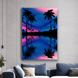 Wall Art - Tropical Landscape Silhouette