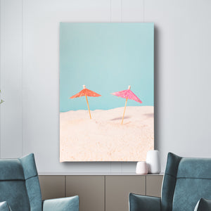 Wall Art - Colorful Umbrellas and beach