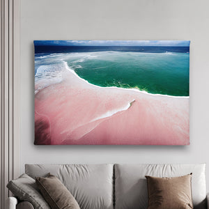 Wall Art - Pink Beach & Ocean