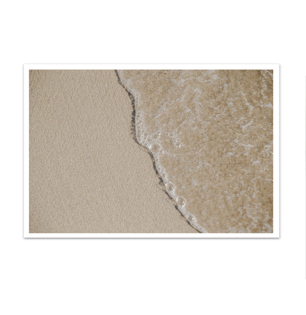 Canvas Wall Art, Beach Sand and Waves, Wall Poster