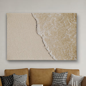Canvas Wall Art - Beach Sand and Waves