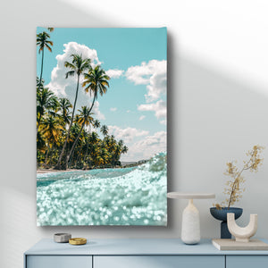 Canvas Wall Art - Palm Trees & Ocean