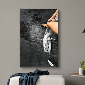 Canvas Wall Art - Yacht and Sea View