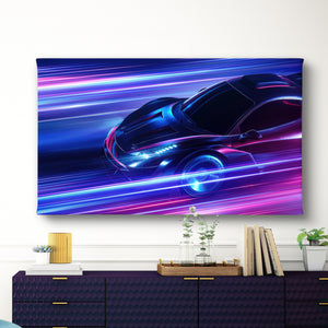 Wall Art - Neon Sport Car
