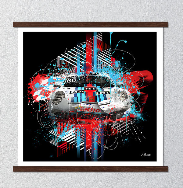 Canvas Wall Art, Abstract Sport Car, Wall Poster