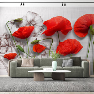  Red Poppy Flowers Wallpaper