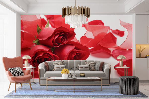  Red Rose Flowers Wallpaper