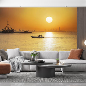 Golden Sunset Wallpaper | Ocean & Sea Wallpaper