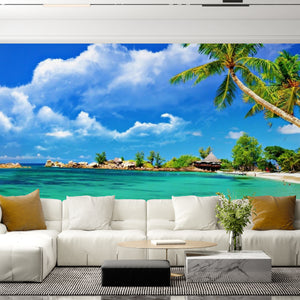 Exotic Island - Turquoise Ocean Wallpaper | Sea Wall Mural