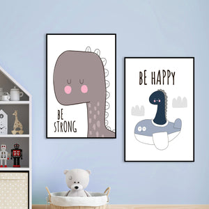  Set of 2 Prints - Dino Double Wall Art for Kids