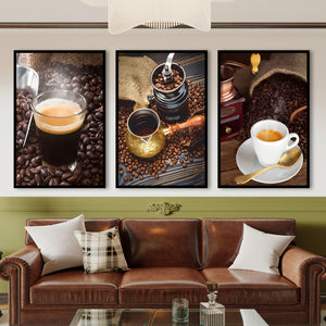  Set of 3 Prints - Coffee Triptych
