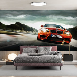 Transport Wallpaper | Red Modern BMW Car Wall Mural