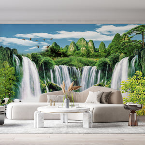 Murals of Waterfalls | Mountains & Forest Wall Mural