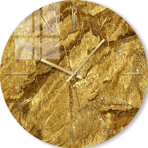 Custom Wall Clock | Gold leaf 