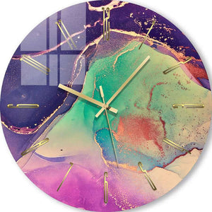 Custom Clock | Fluid art - contemporary art 
