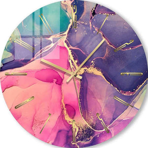 Personalized Wall Clock Vibrant colors 