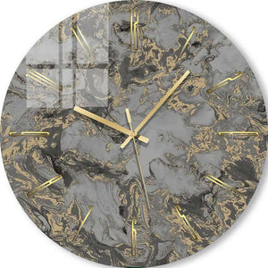 Wall Clocks | Grey-gold paint 